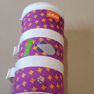 Schwinn cycling Bike Bag purple & orange tube shape with Kitty
